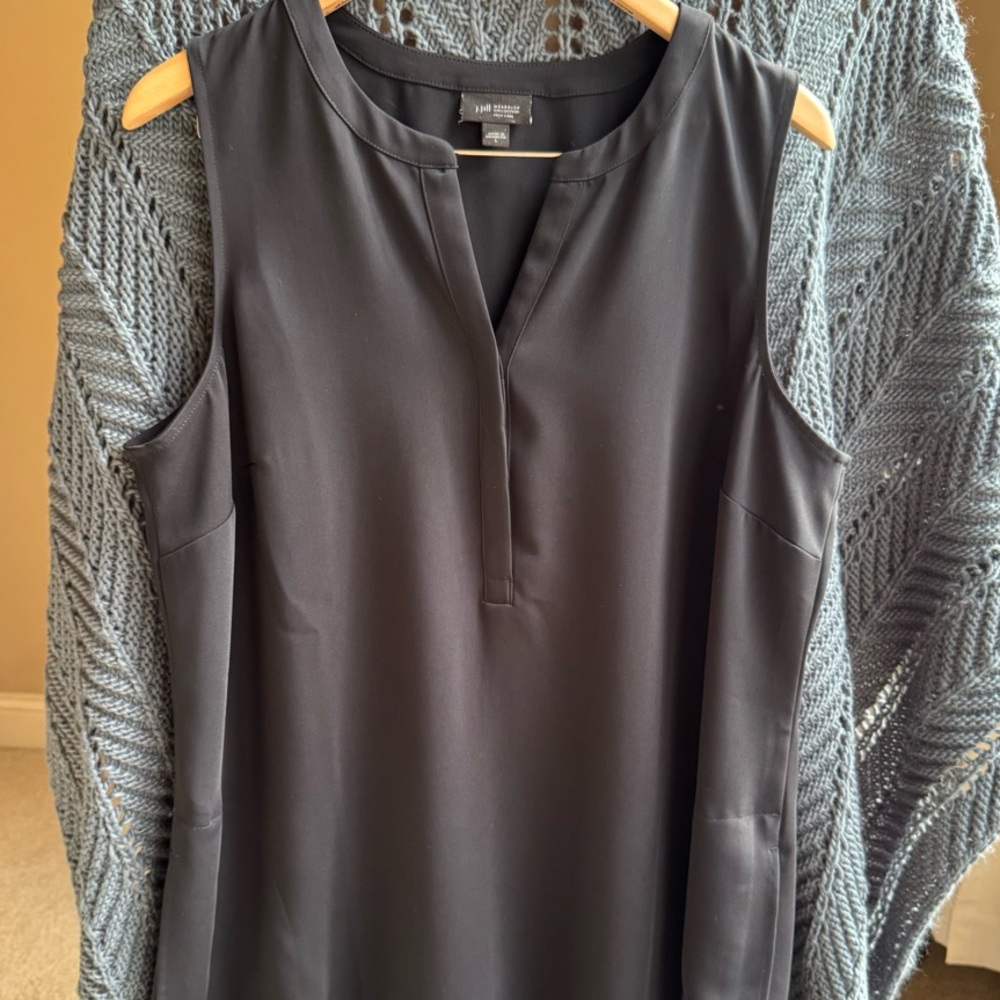 J. Jill Wearever Sleeveless Tunic V-Neck Blouse